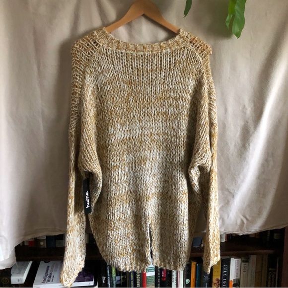 Mustard tweed knit sweater - Picture 3 of 6